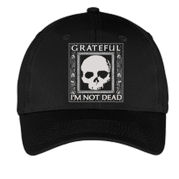 Grateful I'm Not Dead Hat - Black - Click Image to Close